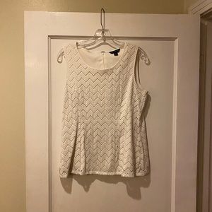 Cream Lace Tank